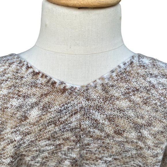American Rag Oatmeal Brown Longline Loose Knit Open Front Cardigan-Sweater-S - Picture 11 of 15